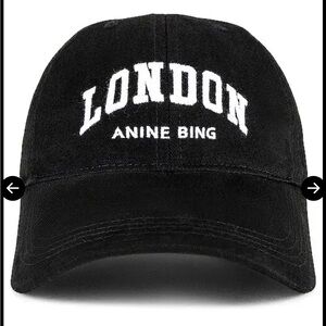 Anine Bing Black London Cap